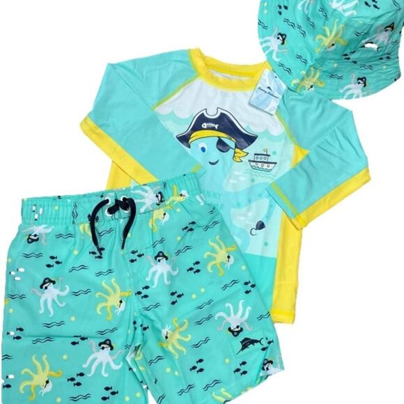 Tommy Bahama Boy's Swim Set Octopus Size 2T NWT - Picture 1 of 7